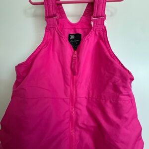 All in Motion Bright Pink Kids Ski Overalls  6/6X